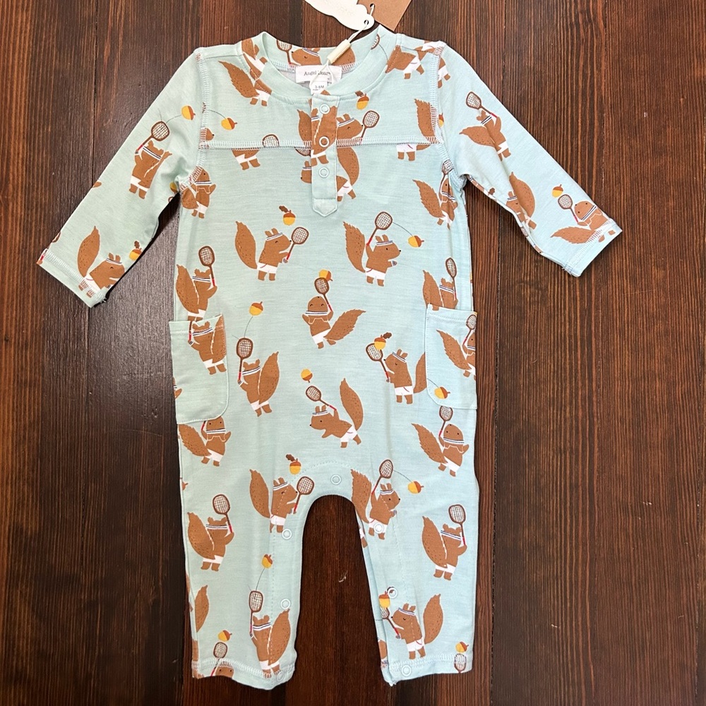 NWT Angel Dear 3-6mo tennis outfit